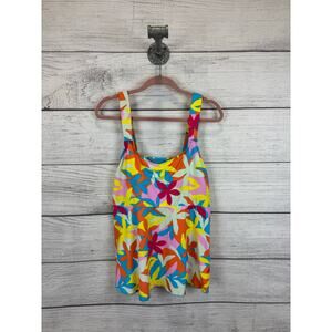 Lands End Plus Size Colorful Tankini Swim Top Size 18/XL